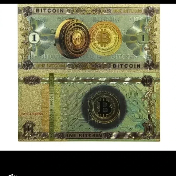 Bitcoin Commemorative Bill: A Limited Edition American Golden Foil Coin - Picture 3 of 9